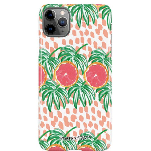 Bouffants and Broken Hearts Graphic Grapefruit iPhone Cases